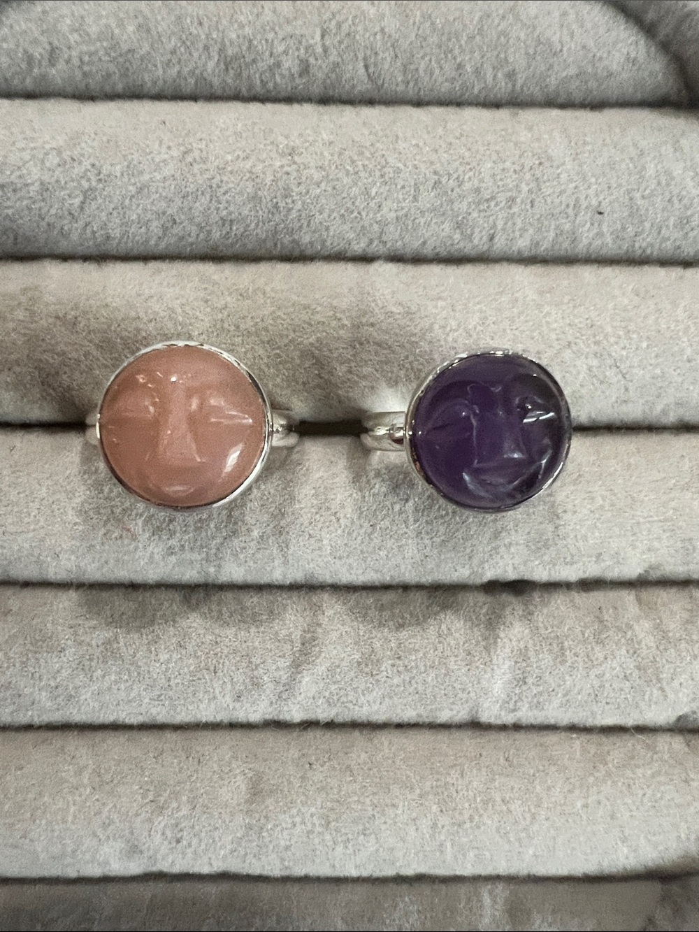 Carved moon faces- Women Jewelry